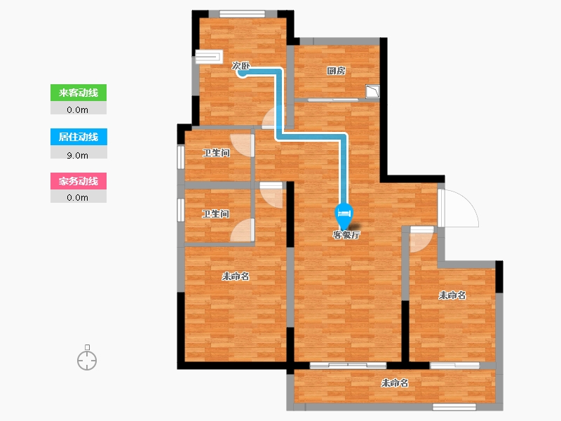 河南省-洛阳市-中成・相国府翠园-99.83-户型库-动静线