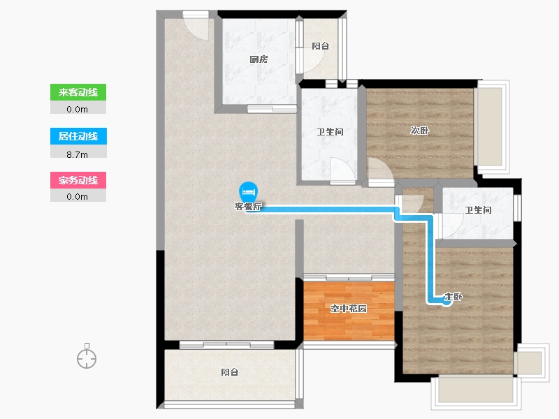 广东省-广州市-荔富湖畔-95.41-户型库-动静线