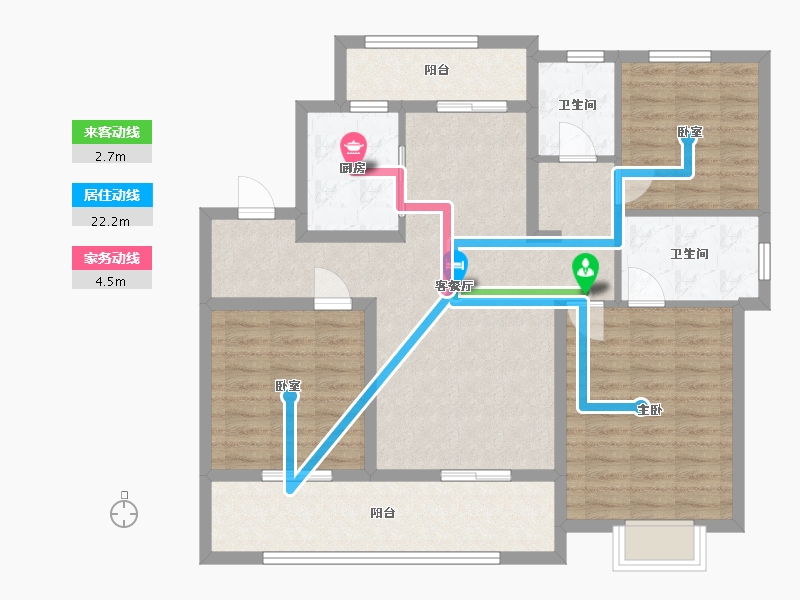 江苏省-南通市-九龙学府-103.00-户型库-动静线