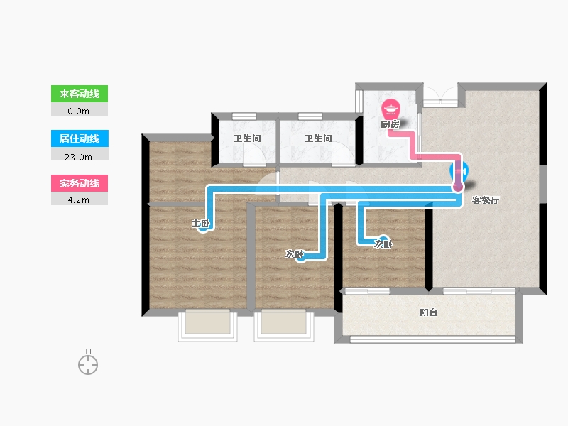 江西省-赣州市-长海上城-90.00-户型库-动静线