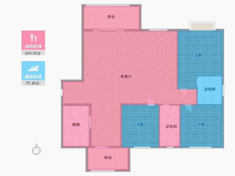 福建省-泉州市-源昌银河丽景-220.00-户型库-动静分区