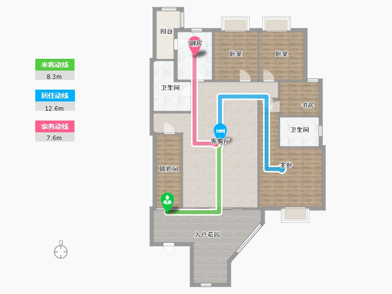 四川省-成都市-青云阁-155.76-户型库-动静线