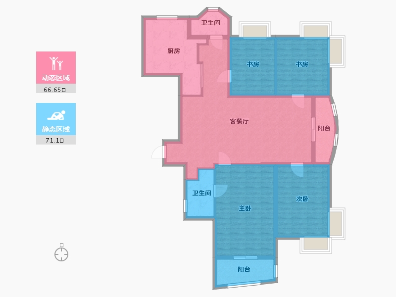 江苏省-南京市-文思苑-120.00-户型库-动静分区