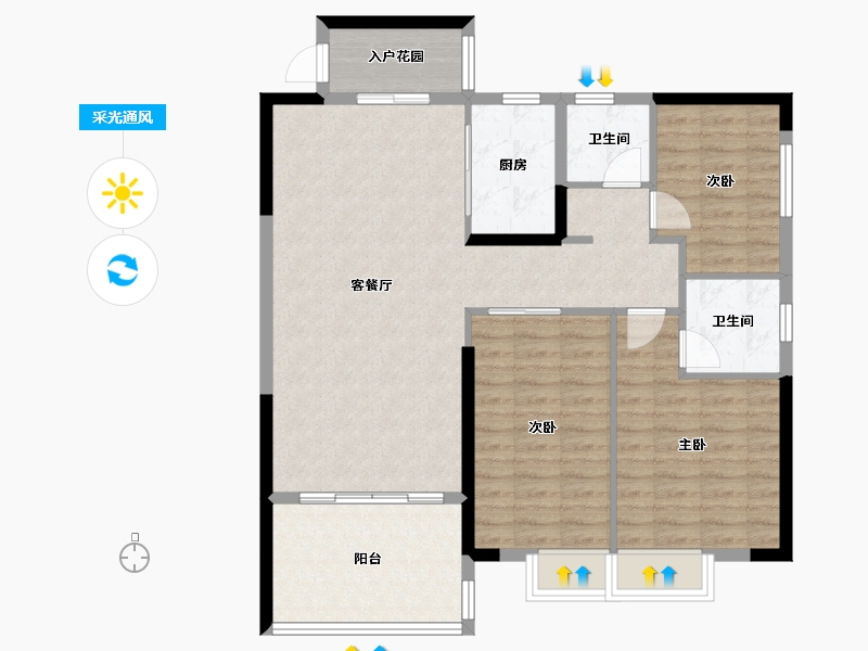 贵州省-黔东南苗族侗族自治州-常驰山与城-115.00-户型库-采光通风