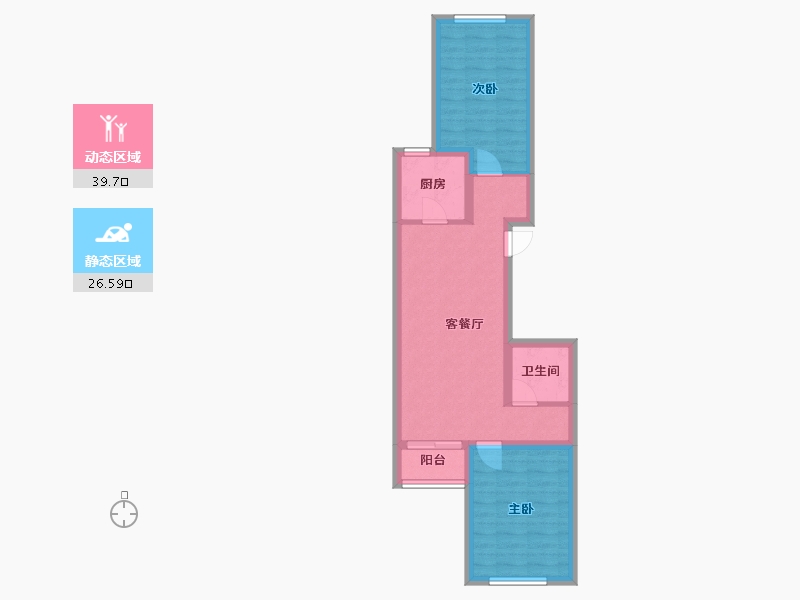 北京-北京市-城志畅悦园-66.06-户型库-动静分区