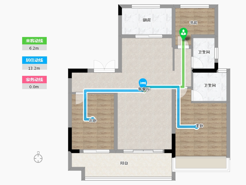 安徽省-六安市-远大雍华府-95.98-户型库-动静线