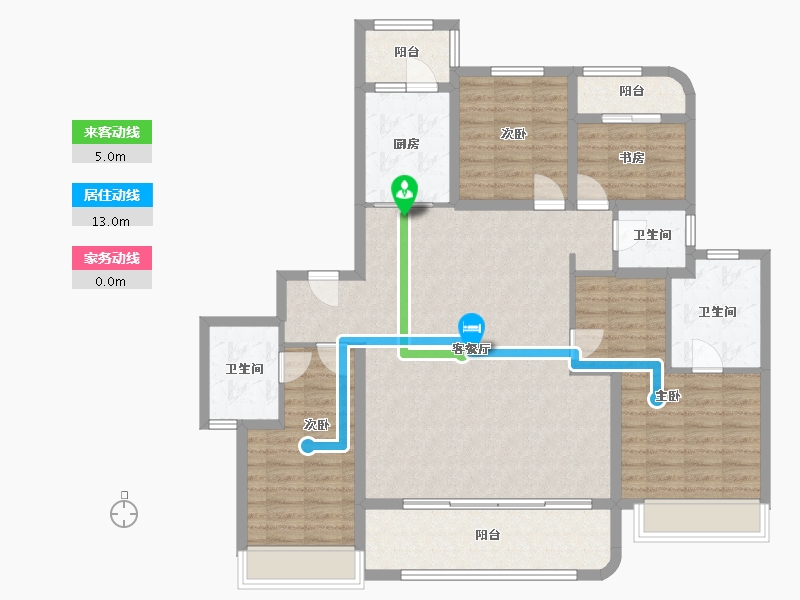 四川省-成都市-城投置地天湖岸-132.00-户型库-动静线