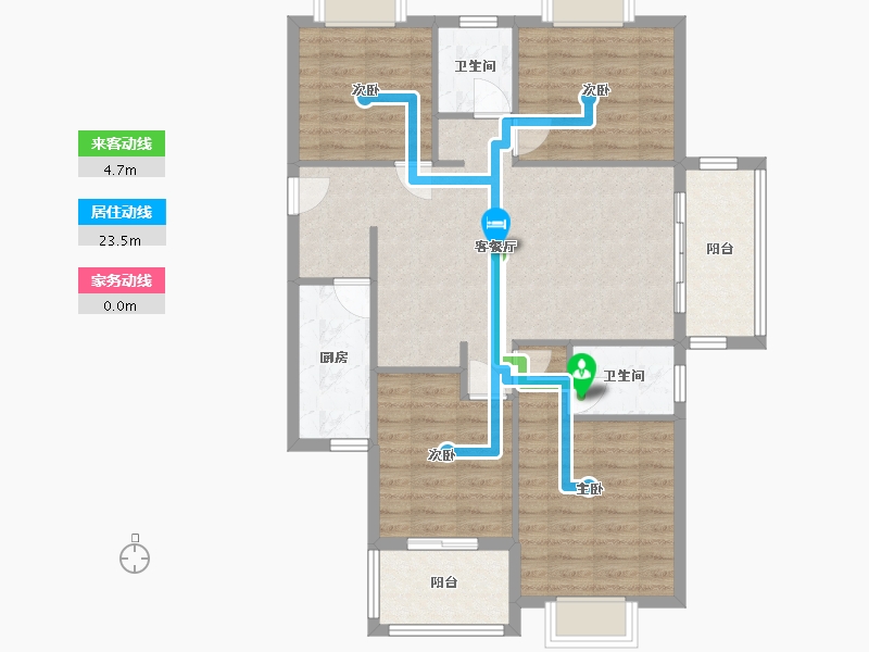 福建省-三明市-书香珑璟-103.20-户型库-动静线