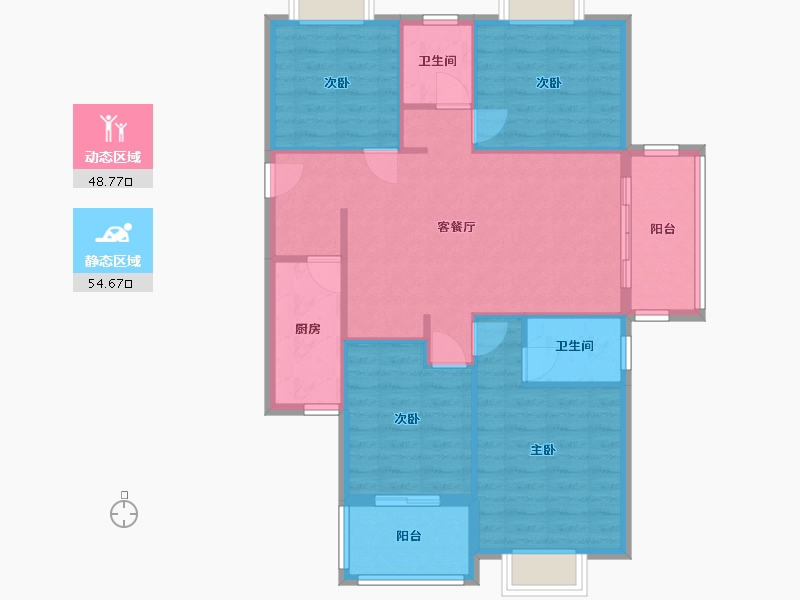 福建省-三明市-书香珑璟-103.20-户型库-动静分区