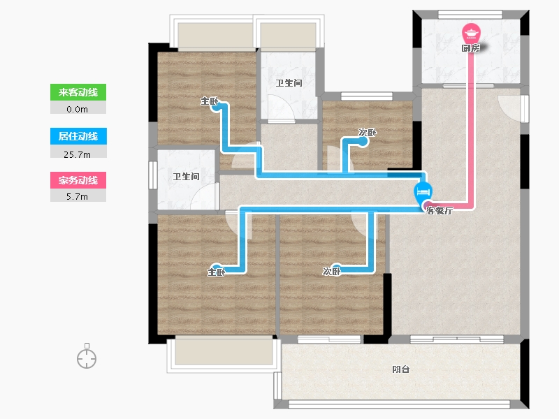 福建省-泉州市-晋兴学府-120.00-户型库-动静线