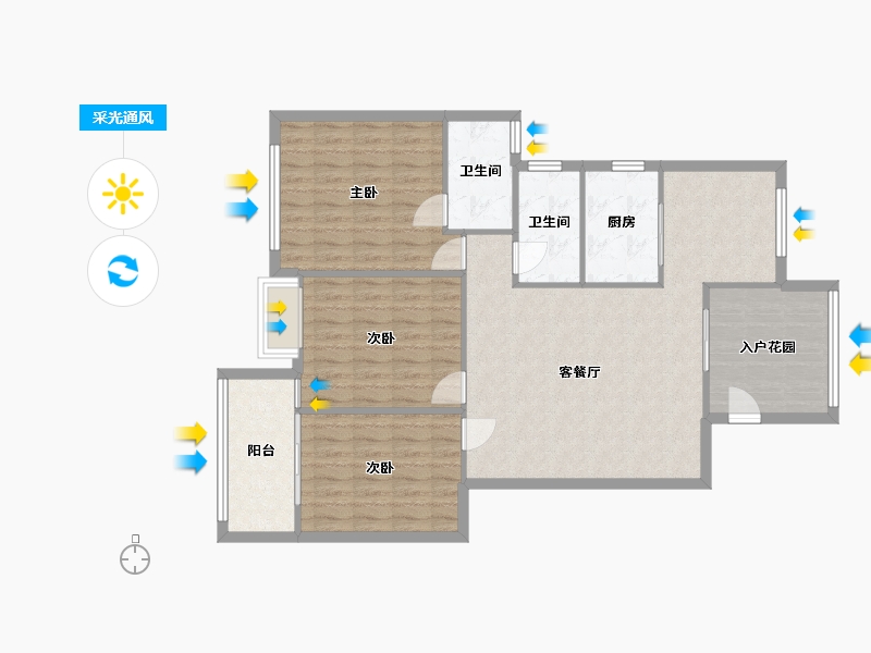 江西省-上饶市-公园道一号-120.00-户型库-采光通风