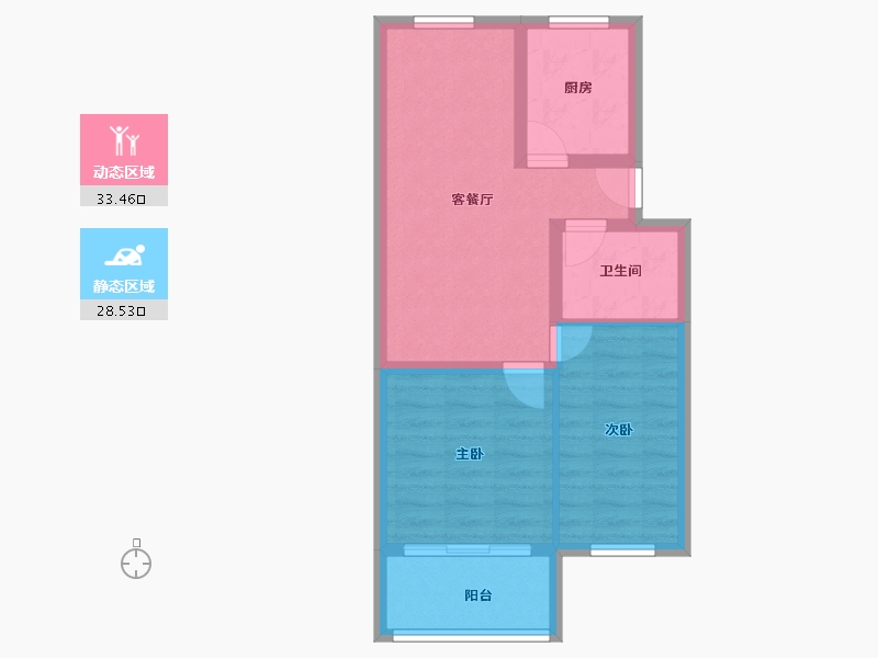 浙江省-杭州市-荷花塘社区-50.00-户型库-动静分区