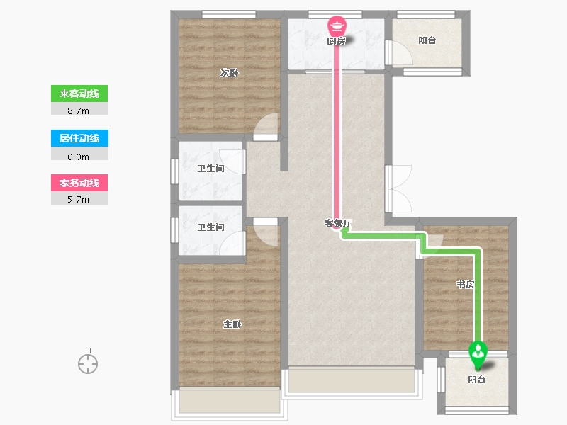 山西省-运城市-嘉禾华侨城-110.00-户型库-动静线