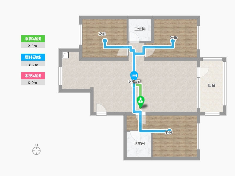 河北省-张家口市-美林书院-89.00-户型库-动静线