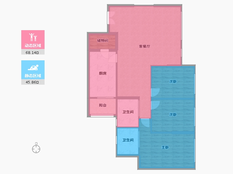 香港特别行政区-元朗区-west coast-110.00-户型库-动静分区