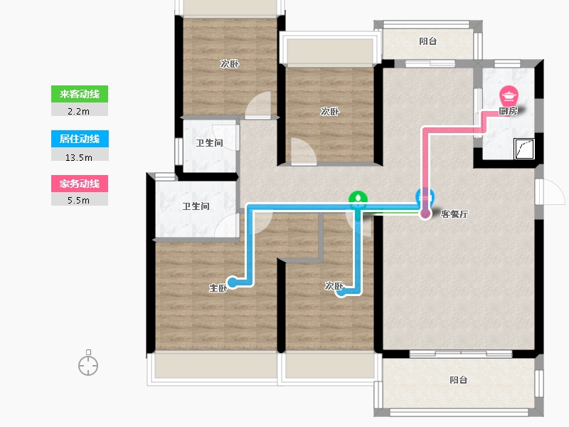 广东省-阳江市-碧桂园世纪城-140.00-户型库-动静线