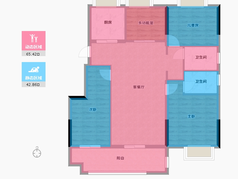 福建省-三明市-碧桂园-98.00-户型库-动静分区