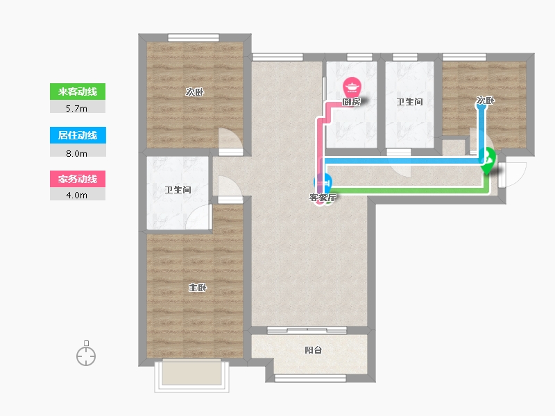 河北省-石家庄市-西斯莱公馆-93.00-户型库-动静线