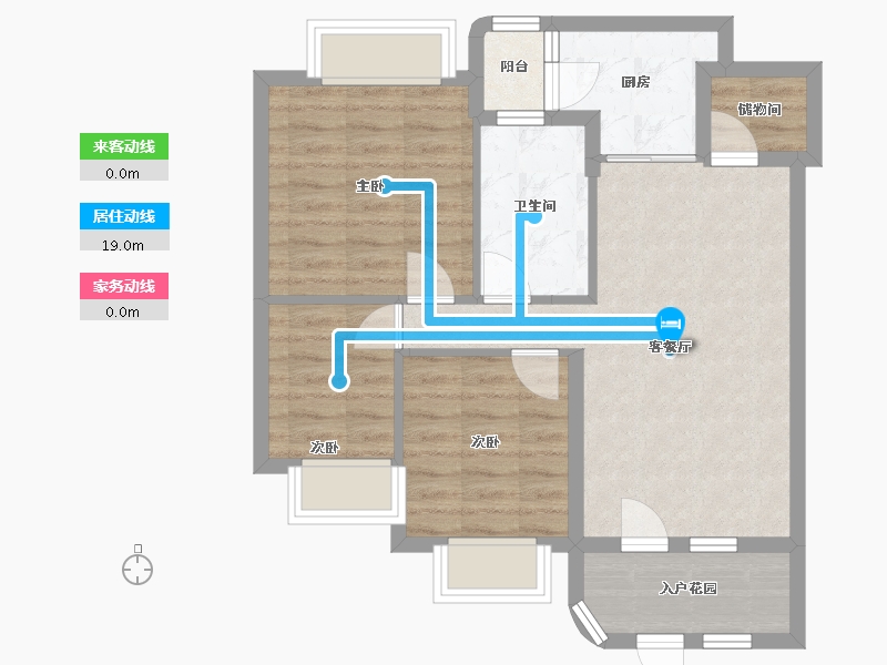 四川省-绵阳市-恒大翡翠湾-80.00-户型库-动静线