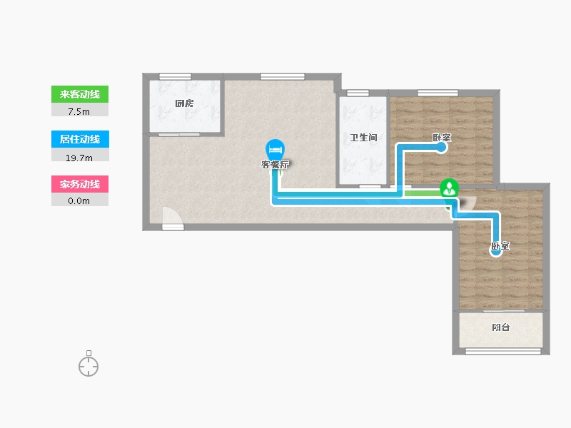 陕西省-西安市-正尚盛世家合小区-82.21-户型库-动静线