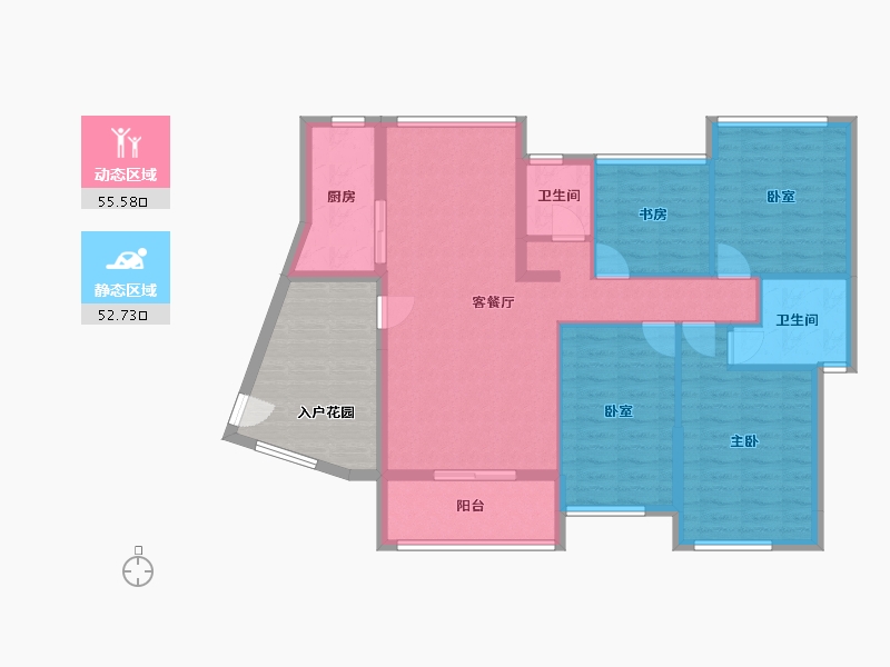 广西壮族自治区-贵港市-西山泉十里江湾-132.00-户型库-动静分区