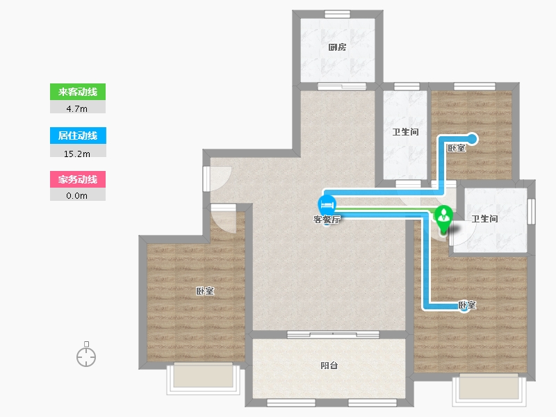 河南省-安阳市-建业壹号城邦-101.15-户型库-动静线