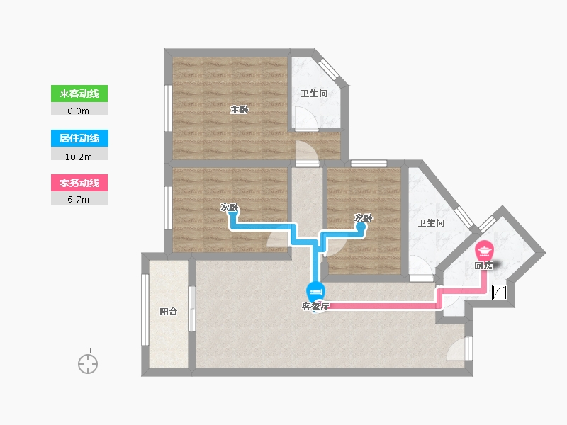 湖北省-武汉市-大洲星城-110.00-户型库-动静线