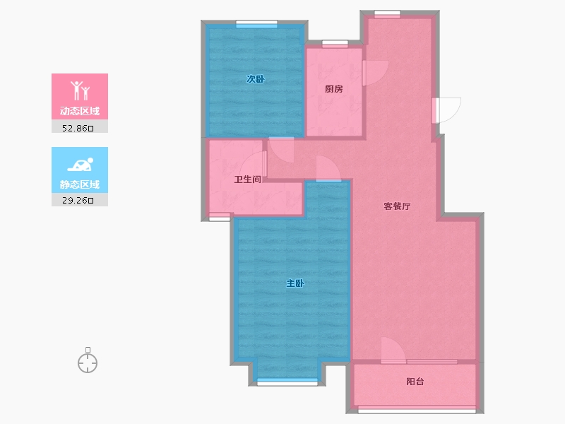 天津-天津市-云锦世家-74.00-户型库-动静分区