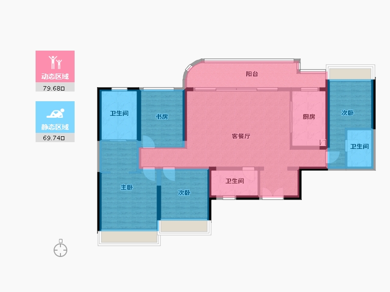 四川省-成都市-天投天府公园未来城-142.00-户型库-动静分区