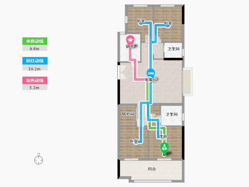 浙江省-温州市-南门佳园-110.00-户型库-动静线