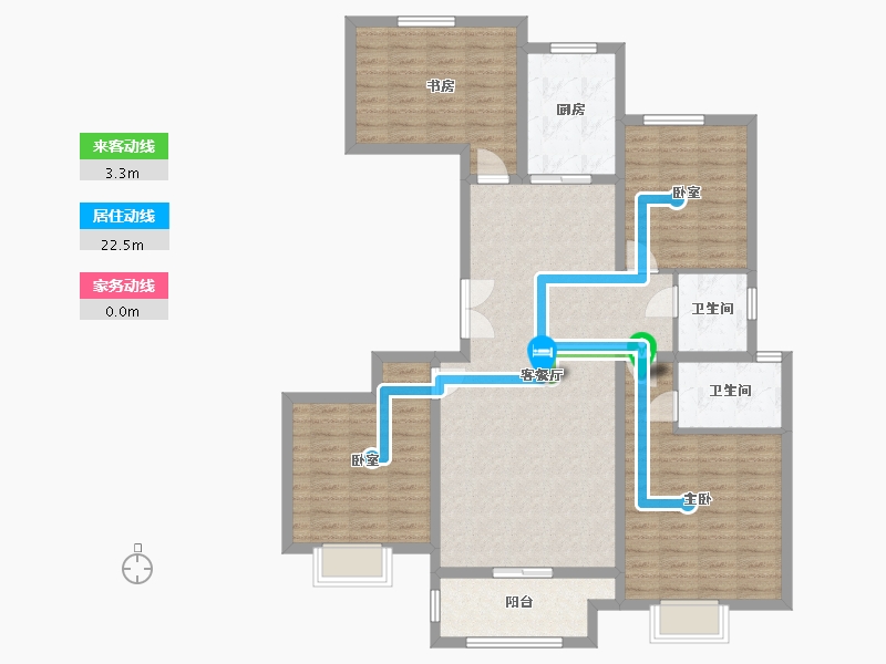 河南省-郑州市-浩创梧桐花语-120.00-户型库-动静线