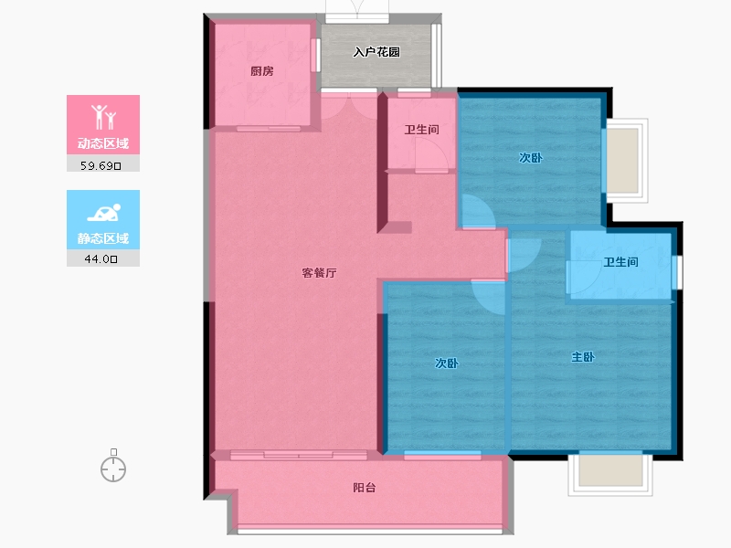 广西壮族自治区-南宁市-粮食局-125.14-户型库-动静分区