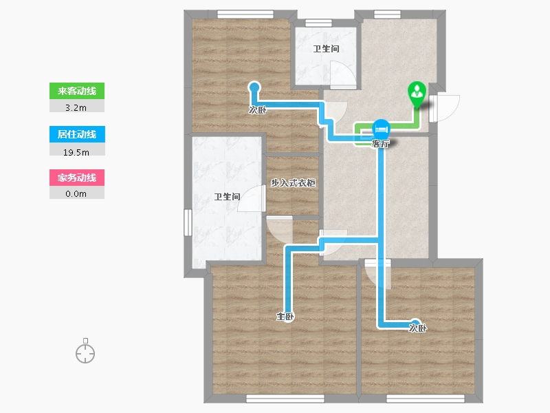 浙江省-杭州市-绿城西溪云庐-180.00-户型库-动静线