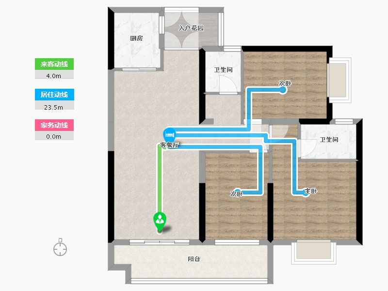 广西壮族自治区-南宁市-桂粮苑-119.00-户型库-动静线