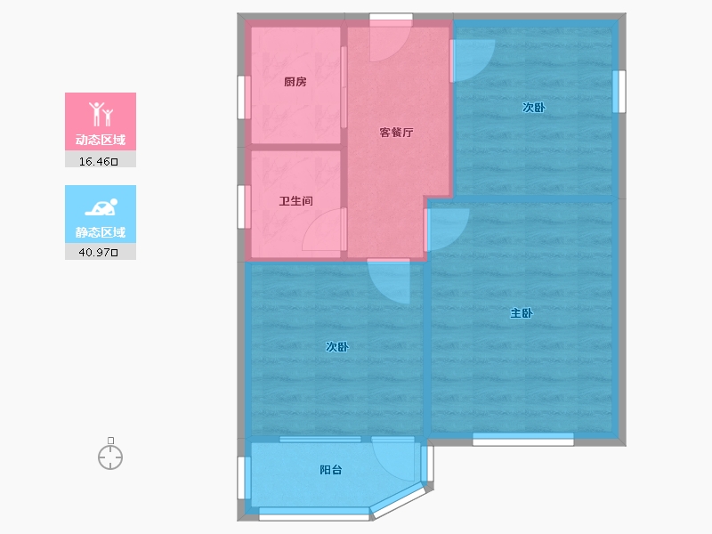 江苏省-苏州市-三元三村-60.00-户型库-动静分区