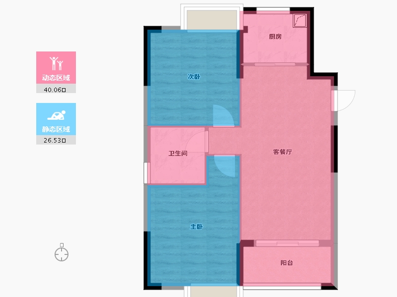 福建省-南平市-云谷小区-60.00-户型库-动静分区