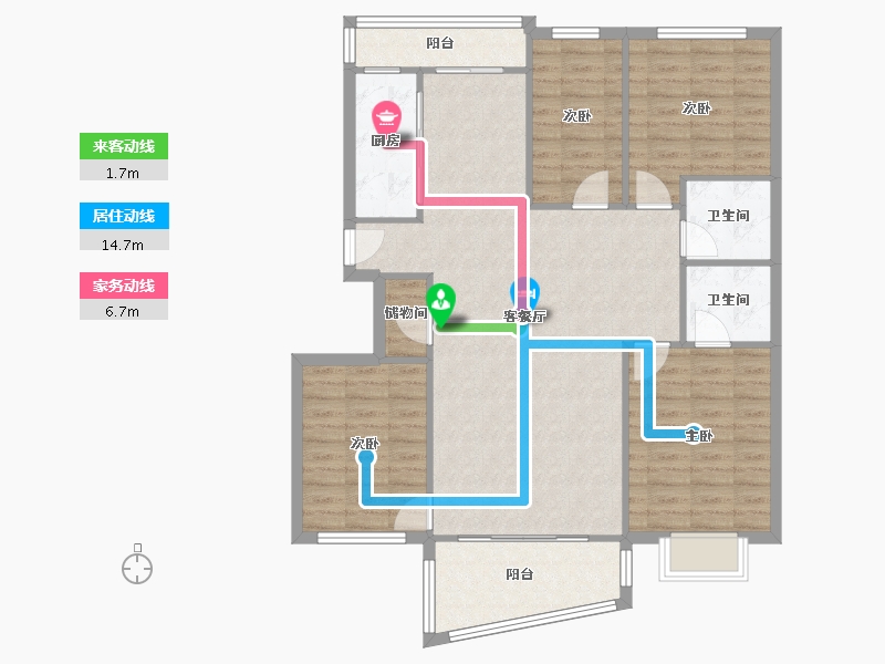 福建省-福州市-江南名城-125.00-户型库-动静线