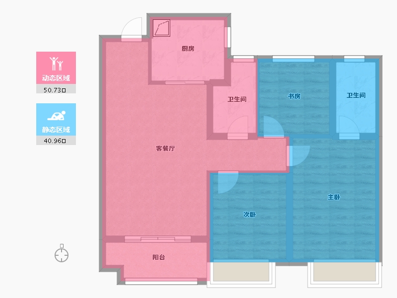 河南省-安阳市-名门艺境-80.00-户型库-动静分区