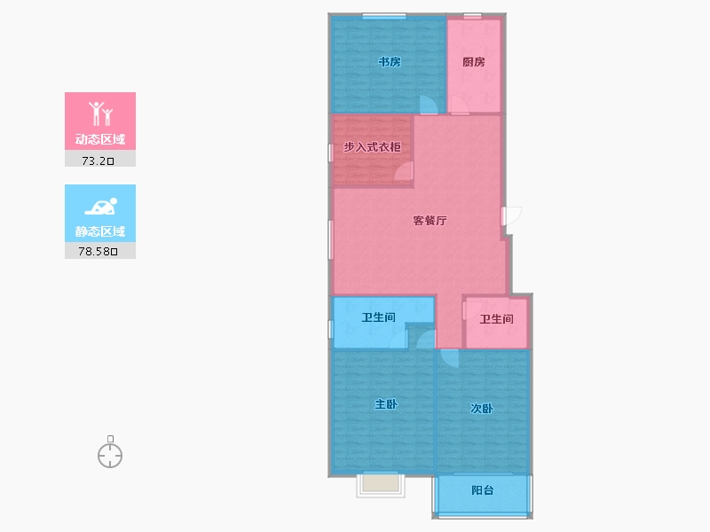 江苏省-徐州市-康馨园南区-130.00-户型库-动静分区