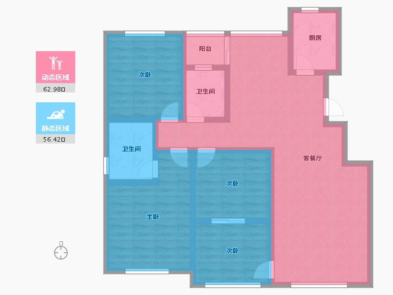 广东省-肇庆市-广信华府-106.00-户型库-动静分区