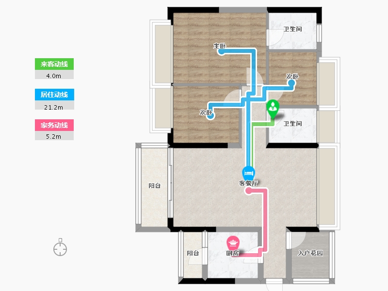 广东省-肇庆市-四季金谷-90.38-户型库-动静线