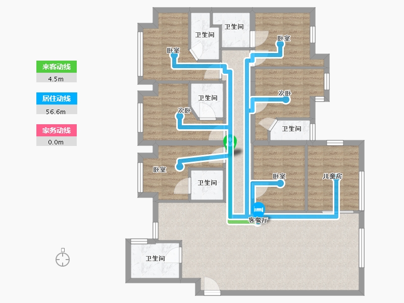 贵州省-贵阳市-颐华府-114.00-户型库-动静线