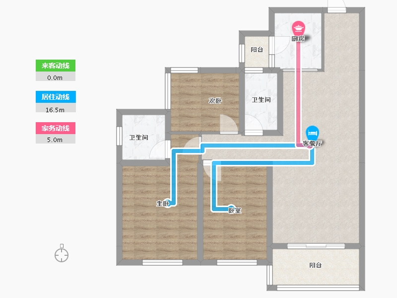 四川省-成都市-碧桂园海昌天澜-92.50-户型库-动静线