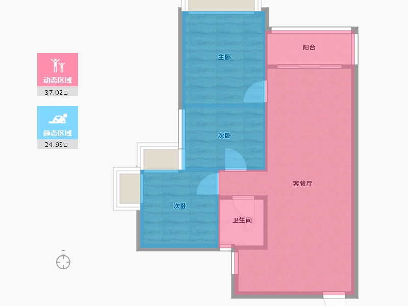 广东省-珠海市-华发未来荟-67.00-户型库-动静分区