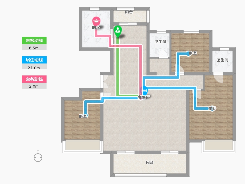 河南省-周口市-希尔顿逸林府-117.00-户型库-动静线