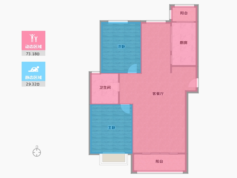 山东省-青岛市-海青公寓-99.00-户型库-动静分区