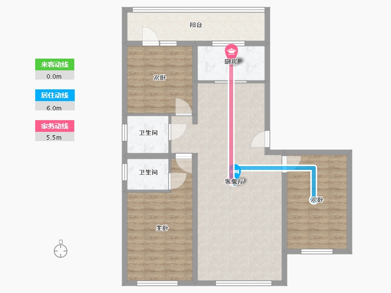 河北省-承德市-和润新城-111.39-户型库-动静线