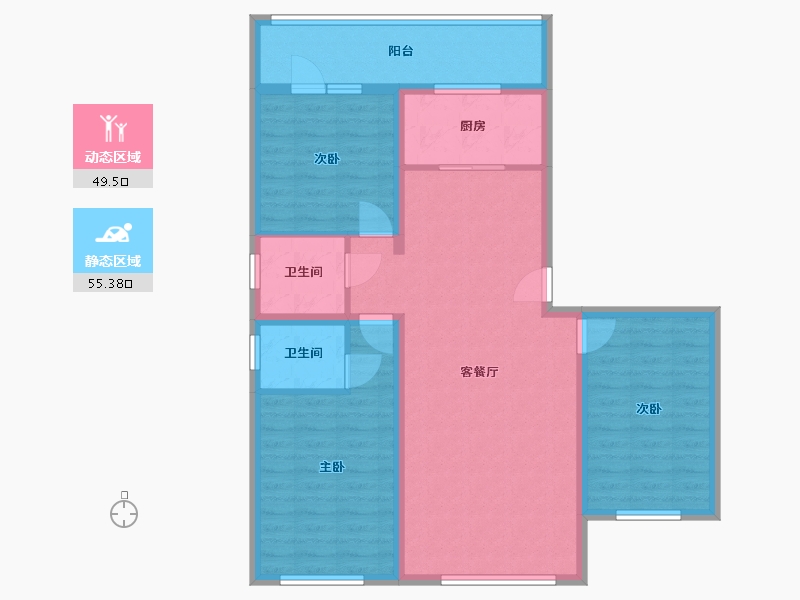 河北省-承德市-和润新城-111.39-户型库-动静分区