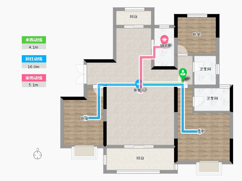 河南省-南阳市-镇平建业城-110.00-户型库-动静线