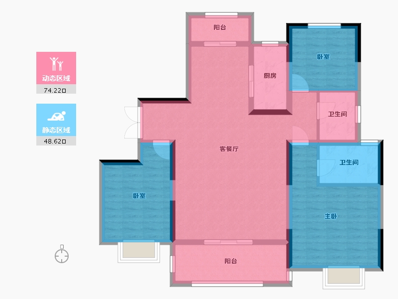 河南省-南阳市-镇平建业城-110.00-户型库-动静分区